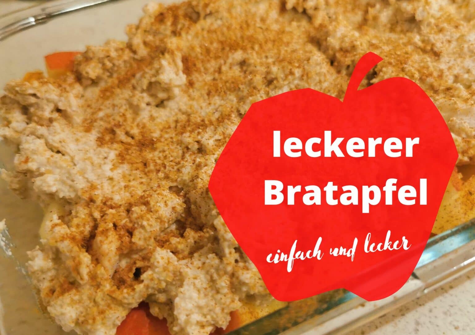 Leckerer und schnell gemachter Bratapfel