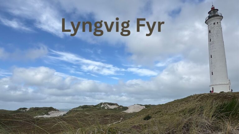 Lyngvig Fyr in der Dünenlandschaft an der dänischen Nordseeküste