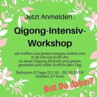Qigong Intensiv Workshop Qigong Intensiv Workshop
